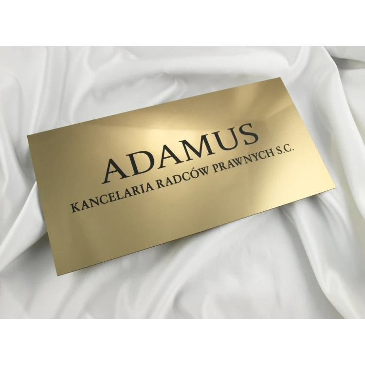 PLAQUE LAWYERS' OFFICE - gold - PL034 - size 40x20cm