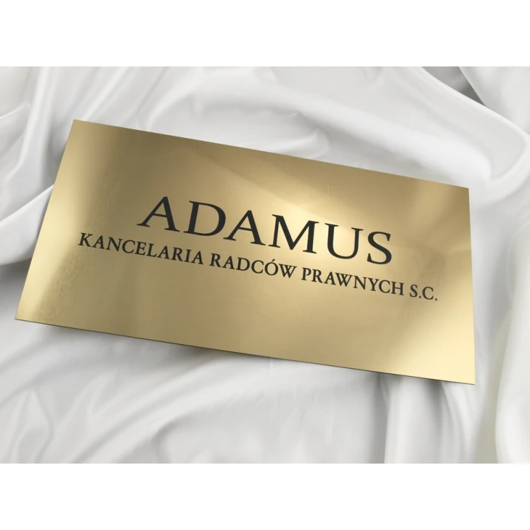 PLAQUE LAWYERS' OFFICE - gold - PL034 - size 40x20cm