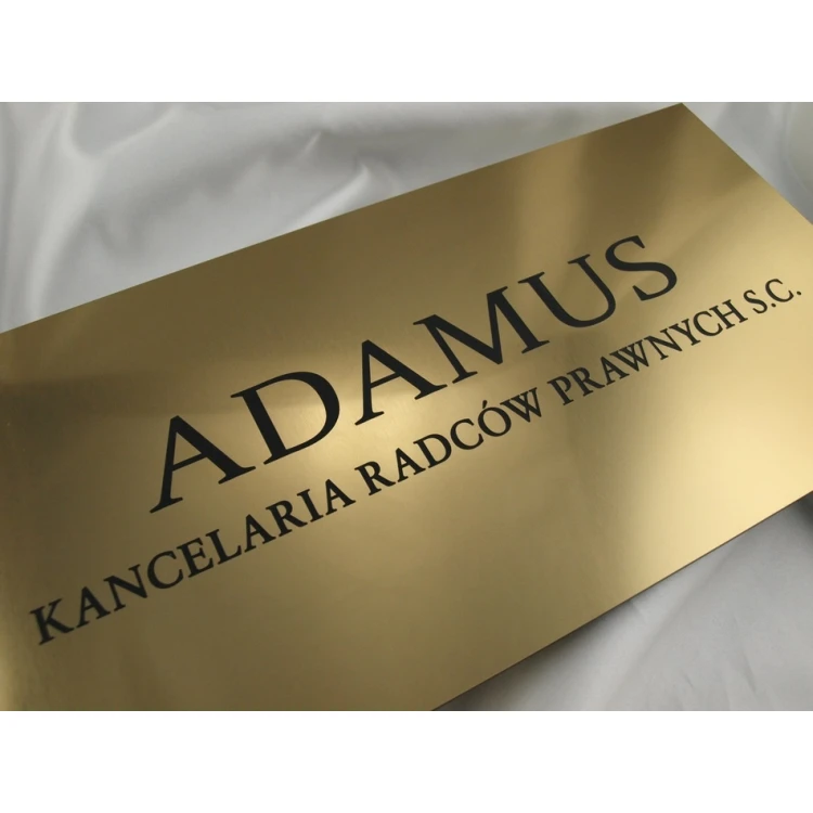 PLAQUE LAWYERS' OFFICE - gold - PL034 - size 40x20cm