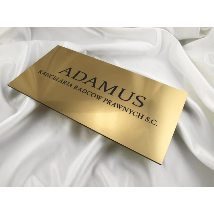 PLAQUE LAWYERS' OFFICE - gold - PL034 - size 40x20cm