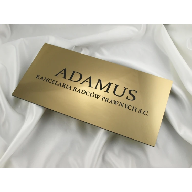 PLAQUE LAWYERS' OFFICE - gold - PL034 - size 40x20cm