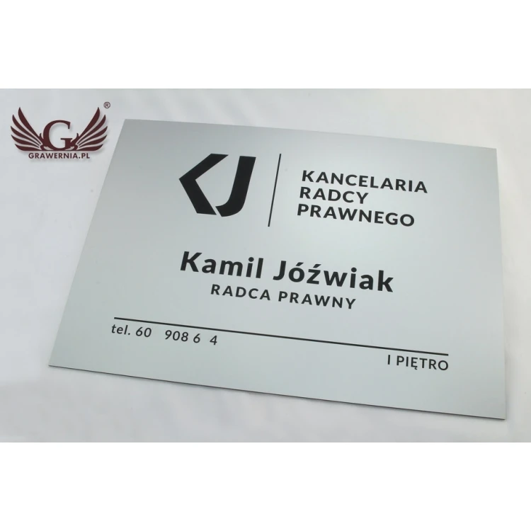 LEGAL ADVISOR'S OFFICE SIGN - silver - SZ035 - dimensions 500x350mm