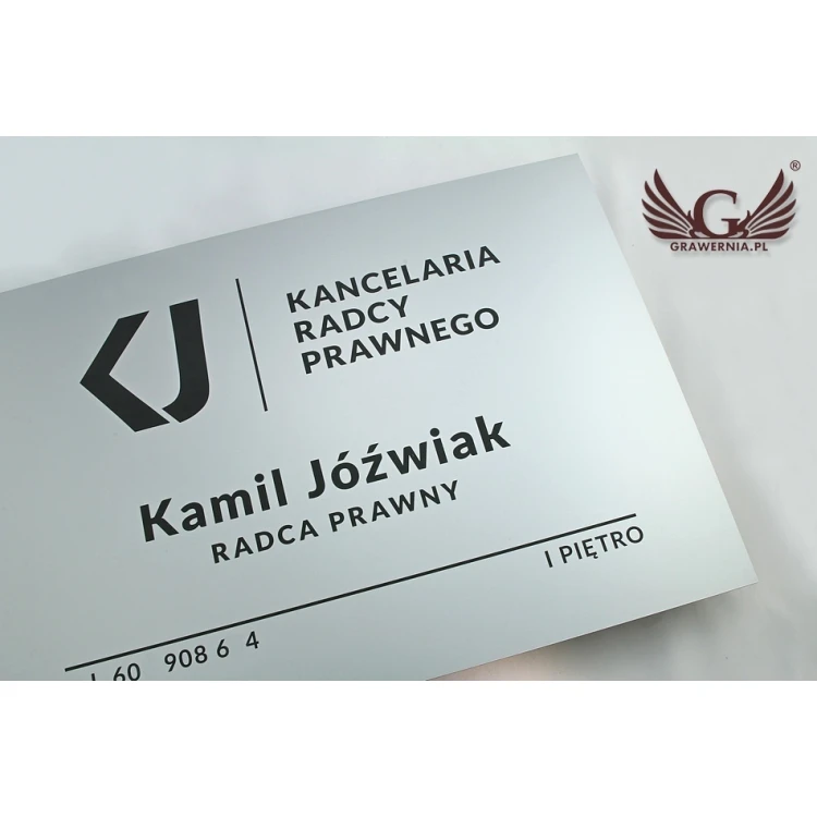 LEGAL ADVISOR'S OFFICE SIGN - silver - SZ035 - dimensions 500x350mm