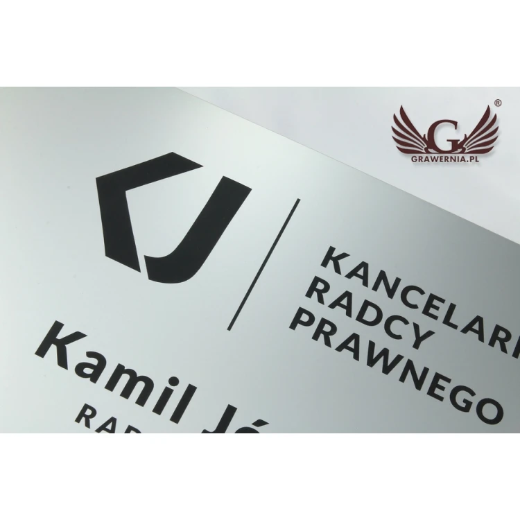 LEGAL ADVISOR'S OFFICE SIGN - silver - SZ035 - dimensions 500x350mm