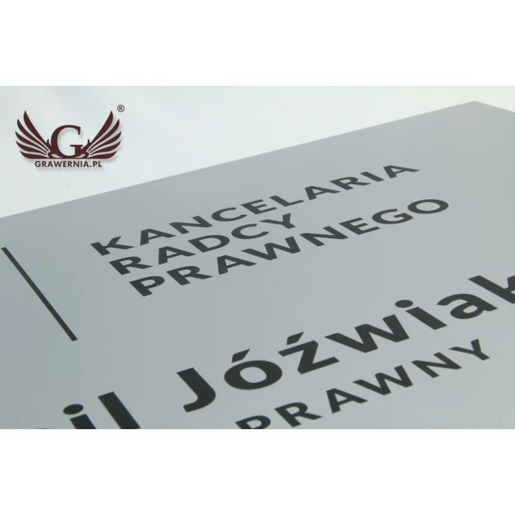 LEGAL ADVISOR'S OFFICE SIGN - silver - SZ035 - dimensions 500x350mm