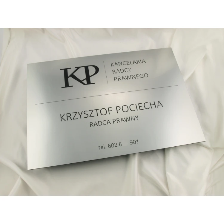 LEGAL ADVISOR'S OFFICE SIGN - silver - SZ035 - dimensions 500x350mm