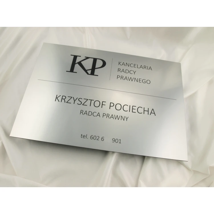 LEGAL ADVISOR'S OFFICE SIGN - silver - SZ035 - dimensions 500x350mm