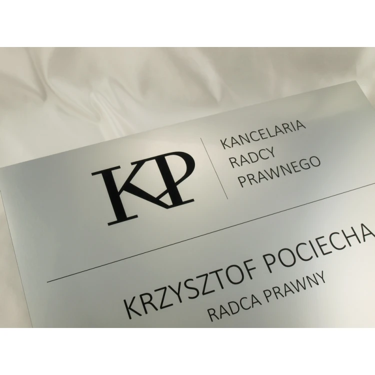 LEGAL ADVISOR'S OFFICE SIGN - silver - SZ035 - dimensions 500x350mm