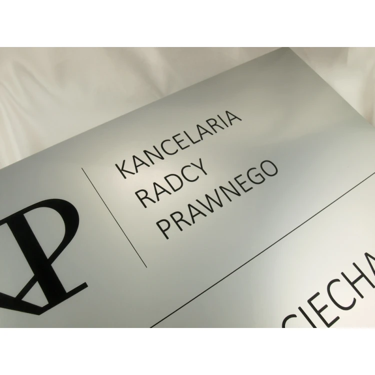 LEGAL ADVISOR'S OFFICE SIGN - silver - SZ035 - dimensions 500x350mm