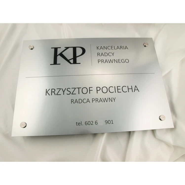 LEGAL ADVISOR'S OFFICE SIGN - silver - SZ035 - dimensions 500x350mm