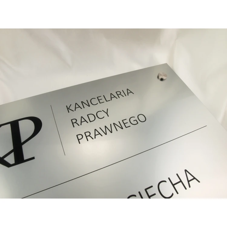 LEGAL ADVISOR'S OFFICE SIGN - silver - SZ035 - dimensions 500x350mm