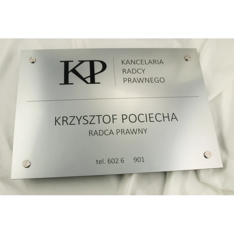 LEGAL ADVISOR'S OFFICE SIGN - silver - SZ035 - dimensions 500x350mm