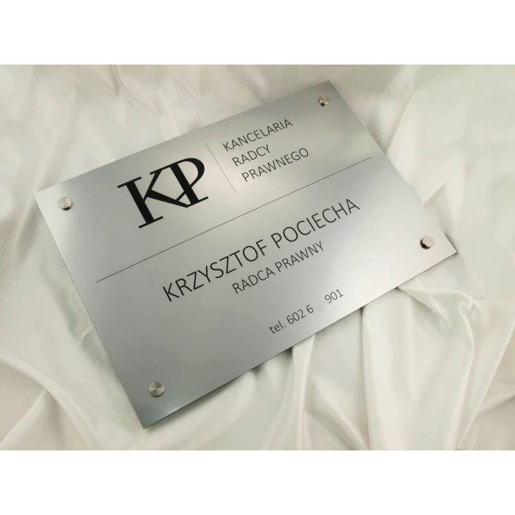 LEGAL ADVISOR'S OFFICE SIGN - silver - SZ035 - dimensions 500x350mm