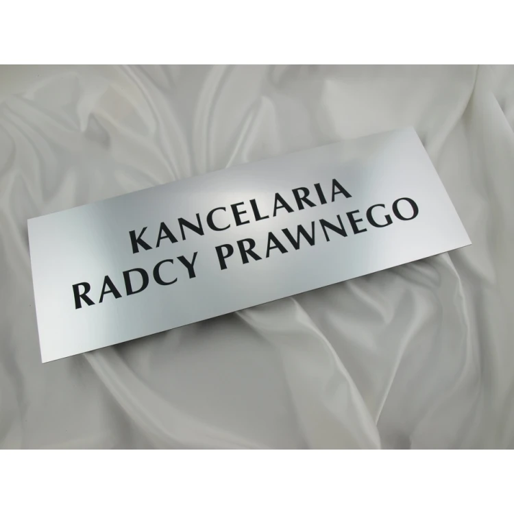 LEGAL COUNSEL OFFICE SIGN - SZ041 - silver - dimensions 500x175mm