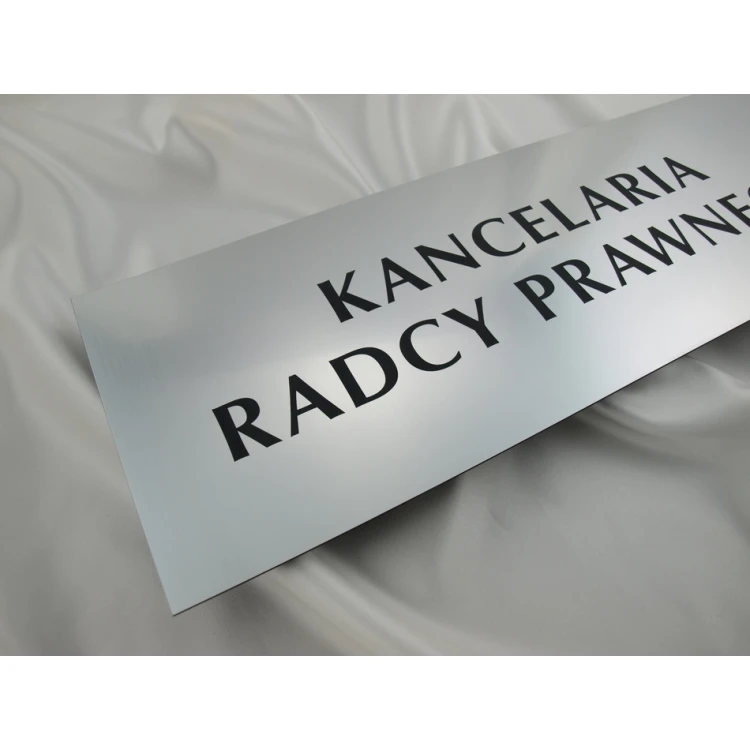 LEGAL COUNSEL OFFICE SIGN - SZ041 - silver - dimensions 500x175mm