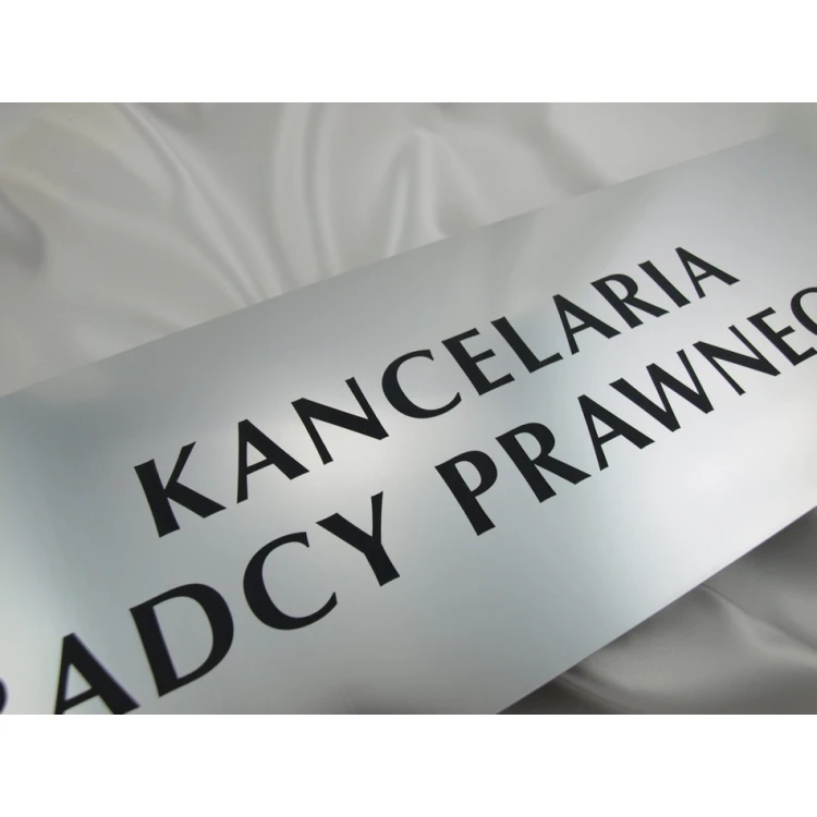 LEGAL COUNSEL OFFICE SIGN - SZ041 - silver - dimensions 500x175mm