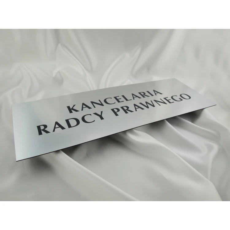 LEGAL COUNSEL OFFICE SIGN - SZ041 - silver - dimensions 500x175mm