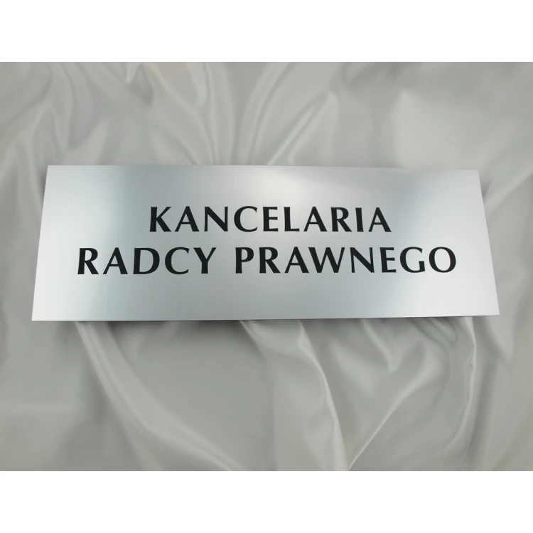 LEGAL COUNSEL OFFICE SIGN - SZ041 - silver - dimensions 500x175mm
