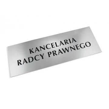 LEGAL COUNSEL OFFICE SIGN - SZ041 - silver - dimensions 500x175mm
