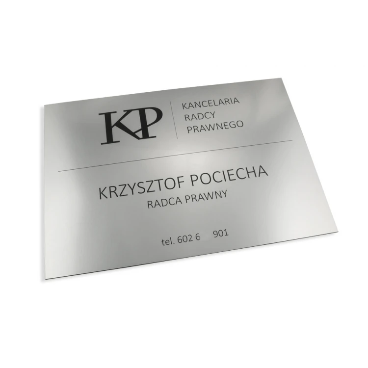 LEGAL ADVISOR'S OFFICE SIGN - silver - SZ035 - dimensions 500x350mm
