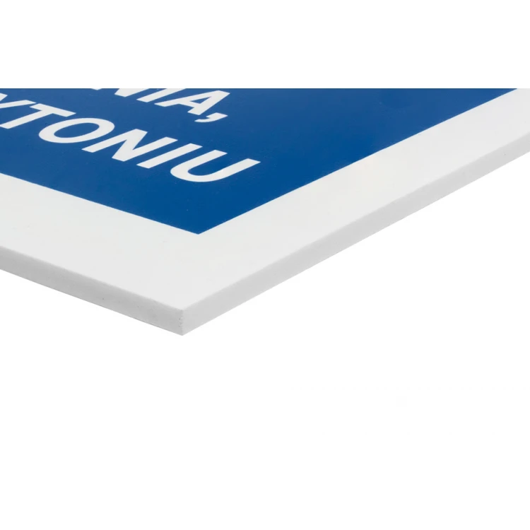 Directional sign with custom text and numbering - size 700x200mm - PVC - SZUV026