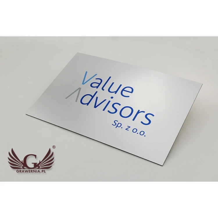 COLORED SIGN - ENGRAVING LAMINATE thickness 1.6mm - dimensions 200x150mm - UV PRINTING - SZUV001