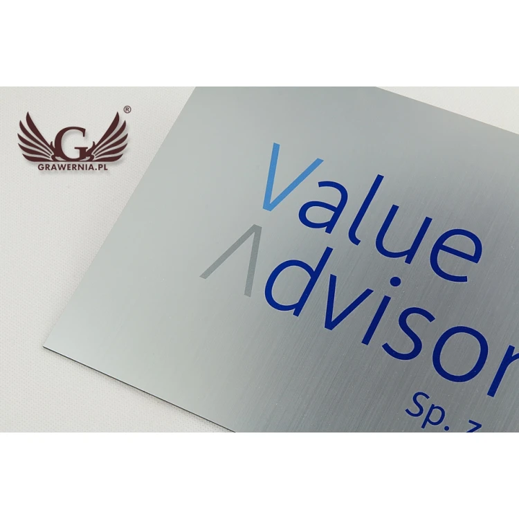 COLORED SIGN - ENGRAVING LAMINATE thickness 1.6mm - dimensions 200x150mm - UV PRINTING - SZUV001