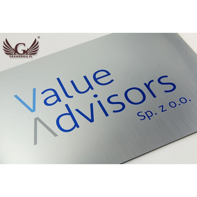 COLORED SIGN - ENGRAVING LAMINATE thickness 1.6mm - dimensions 200x150mm - UV PRINTING - SZUV001