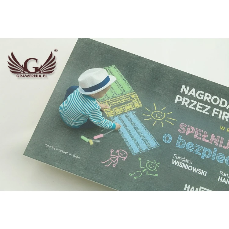 COLORED SIGN - FROSTED PLEXI 3mm thick - size 410x210mm - UV PRINTING - SZUV008
