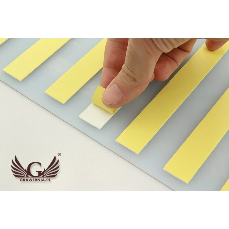 COLORED SIGN - FROSTED PLEXI 3mm thick - size 410x210mm - UV PRINTING - SZUV008