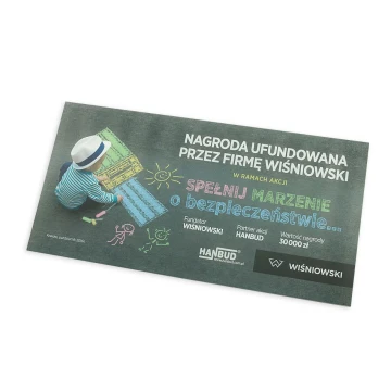 COLORED SIGN - FROSTED PLEXI 3mm thick - size 410x210mm - UV PRINTING - SZUV008