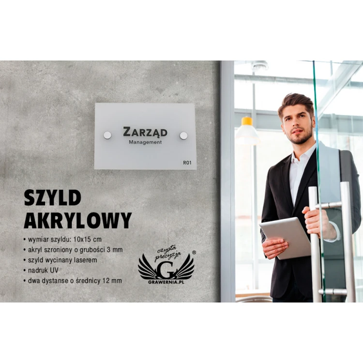 Frosted Small Plaque - size 100x150mm - SPD018