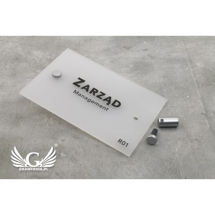 Frosted Small Plaque - size 100x150mm - SPD018