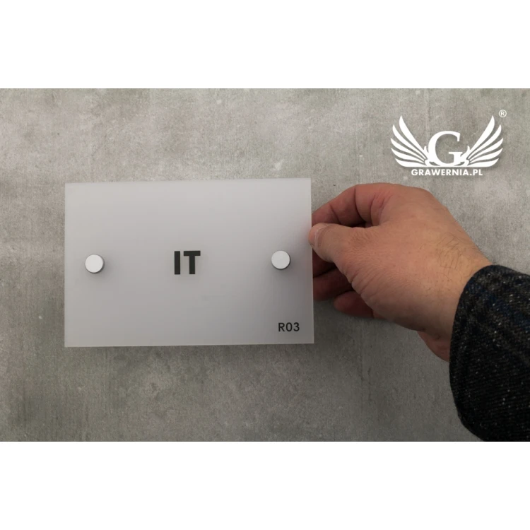 Frosted Small Plaque - size 100x150mm - SPD018