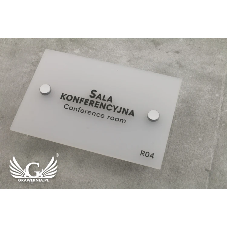 Frosted Small Plaque - size 100x150mm - SPD018
