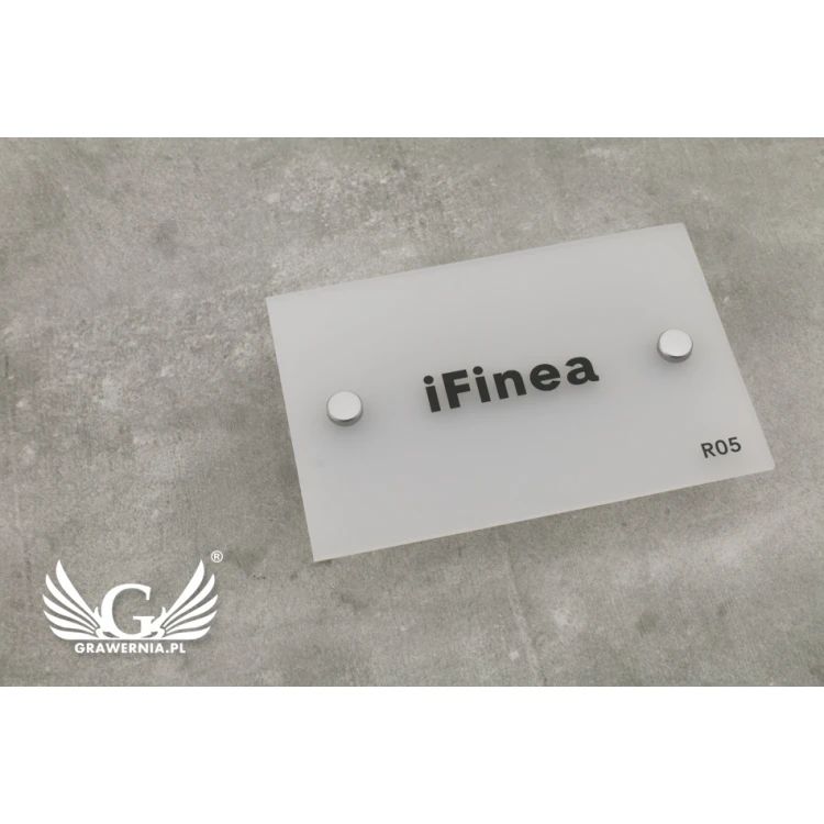 Frosted Small Plaque - size 100x150mm - SPD018