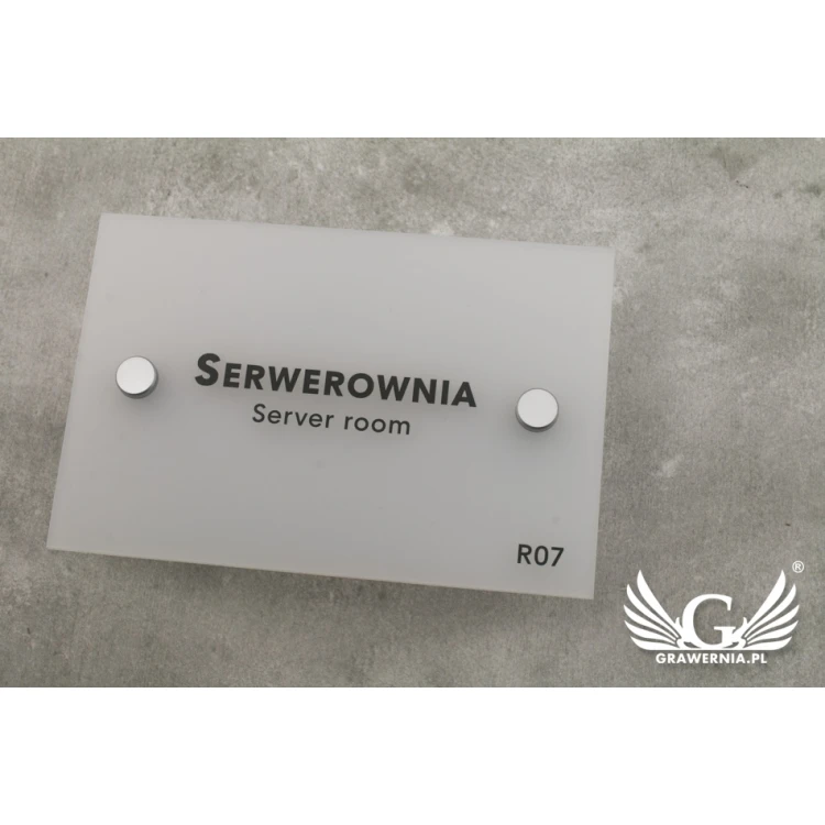 Frosted Small Plaque - size 100x150mm - SPD018