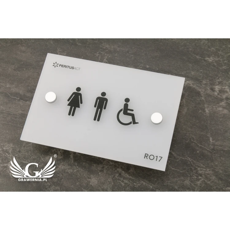 Frosted Small Plaque - size 100x150mm - SPD018