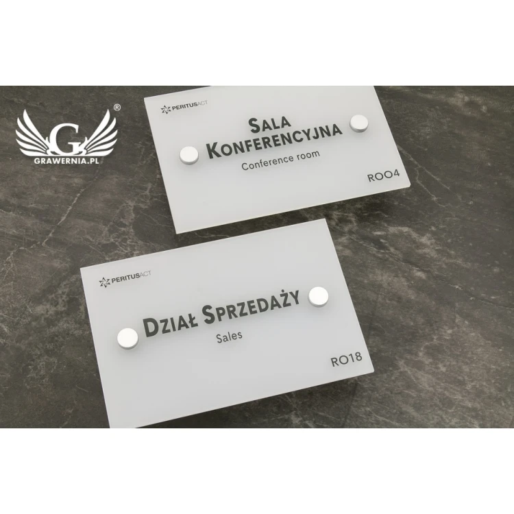 Frosted Small Plaque - size 100x150mm - SPD018