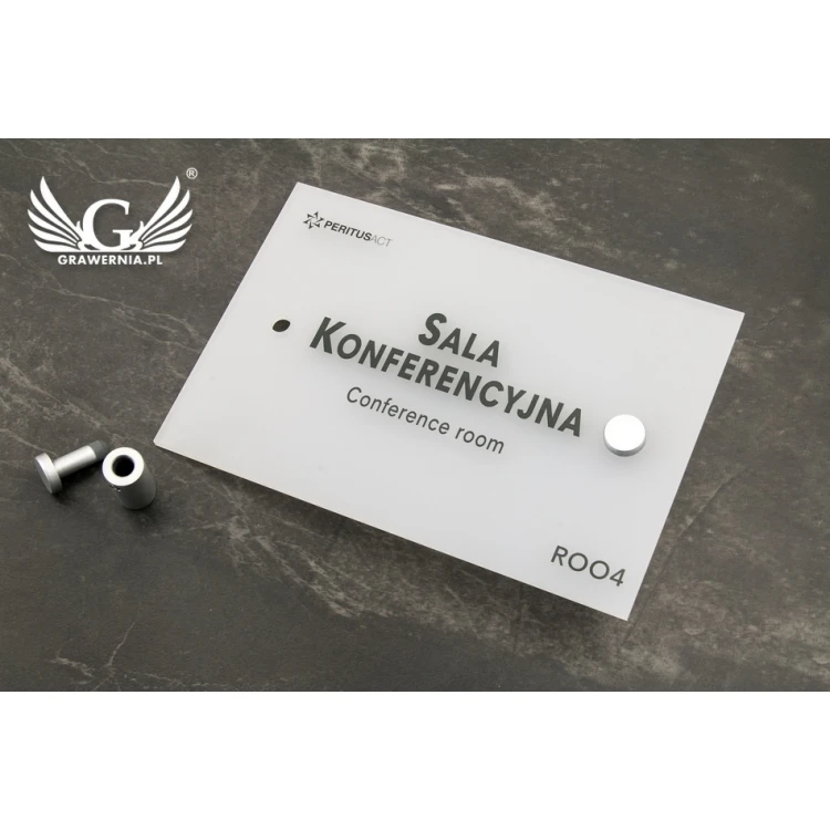 Frosted Small Plaque - size 100x150mm - SPD018