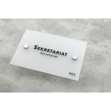 Frosted Small Plaque - size 100x150mm - SPD018