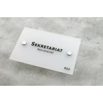 Frosted Small Plaque - size 100x150mm - SPD018