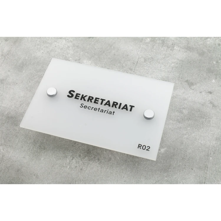 Frosted Small Plaque - size 100x150mm - SPD018