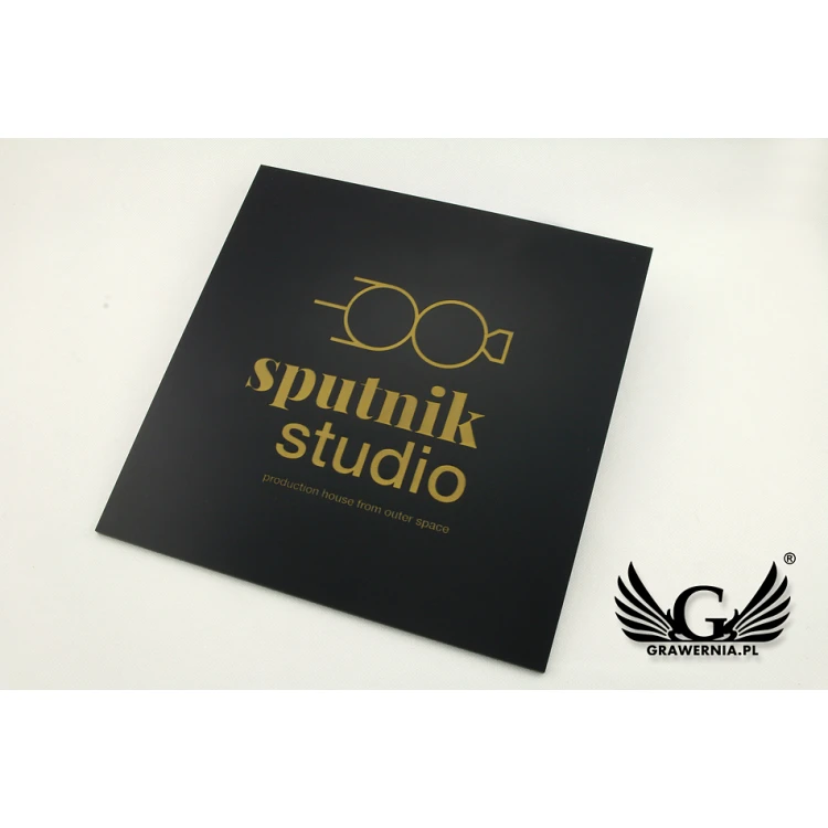 Door or Wall Plaque - Black Matte Engraving Laminate Exterior - SZ097 - Size 300x300mm