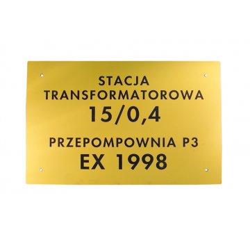 External Sign - size 300x200mm
