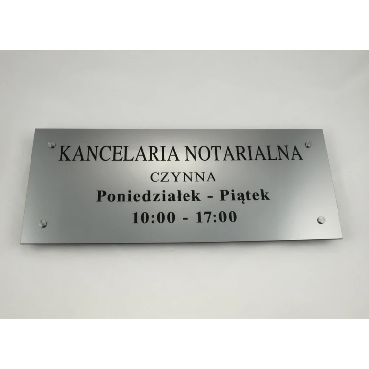 NOTARY SIGN - office hours - SZ036 - dim. 500x210mm