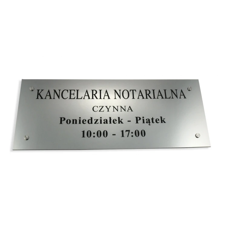 NOTARY SIGN - office hours - SZ036 - dim. 500x210mm