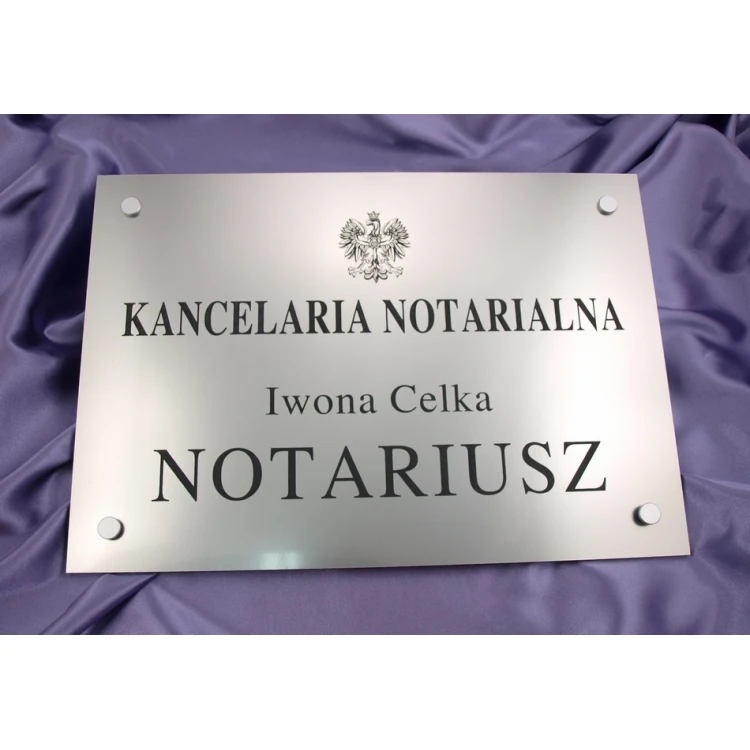 NOTARY SIGN - main sign - SZ015 - size 500x350mm