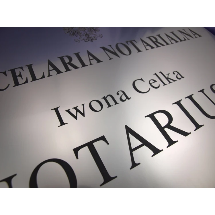 NOTARY SIGN - main sign - SZ015 - size 500x350mm