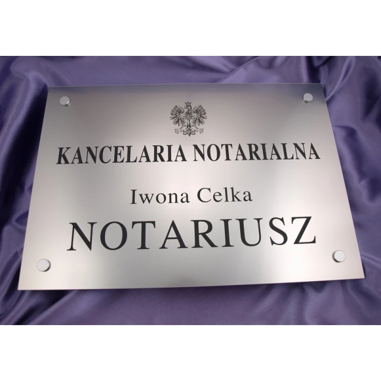 NOTARY SIGN - main sign - SZ015 - size 500x350mm